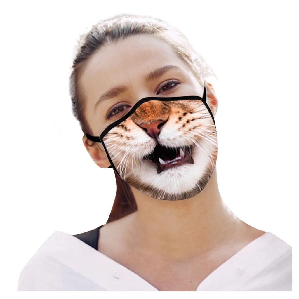 1PC Cute Print Washable Reusable Face Mask Mask - Mask