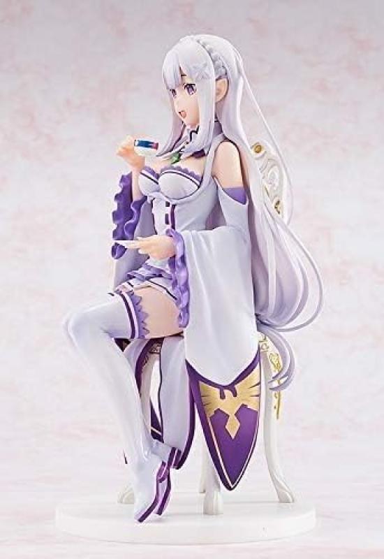KDcolle Re:ZERO -Starting Life In Another World- Emilia Tea Party Ver. 17 Scale ABS & PVC Pre-painted Finished Figure