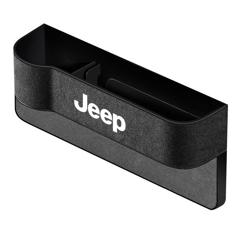 Car Seat Gap Box Pocket Seat Crevice Suede Storage Bag For Jeep Grand Cherokee Wrangler JK Gladiator Compass Renegade Patriot AKT1