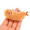 Fried Crayfish Puppy Plush Toy Funny Dog Pendant Soft Stuffed Doll Keychain Backpack Car Bag Key Ring Decor Kid Gift