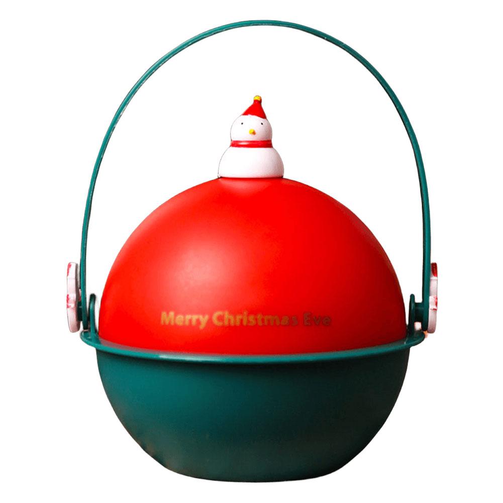 Рождественский контейнер для конфет с ручкой, многоцелевые подарочные коробки для подарков на праздники, рождественские и зимние товары для вечеринок