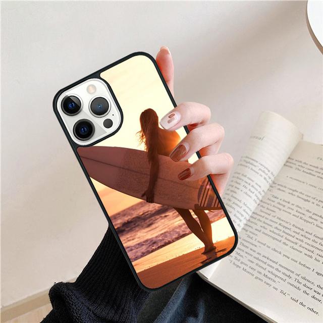 Летний пляжный чехол для телефона с изображением доски для серфинга для iPhone 17 Air 15 16 Pro Max 14 13 12 11 Pro Max Plus Coque