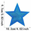 Glitter Star Embroidery Patch for Clothes, Bags, & Hats