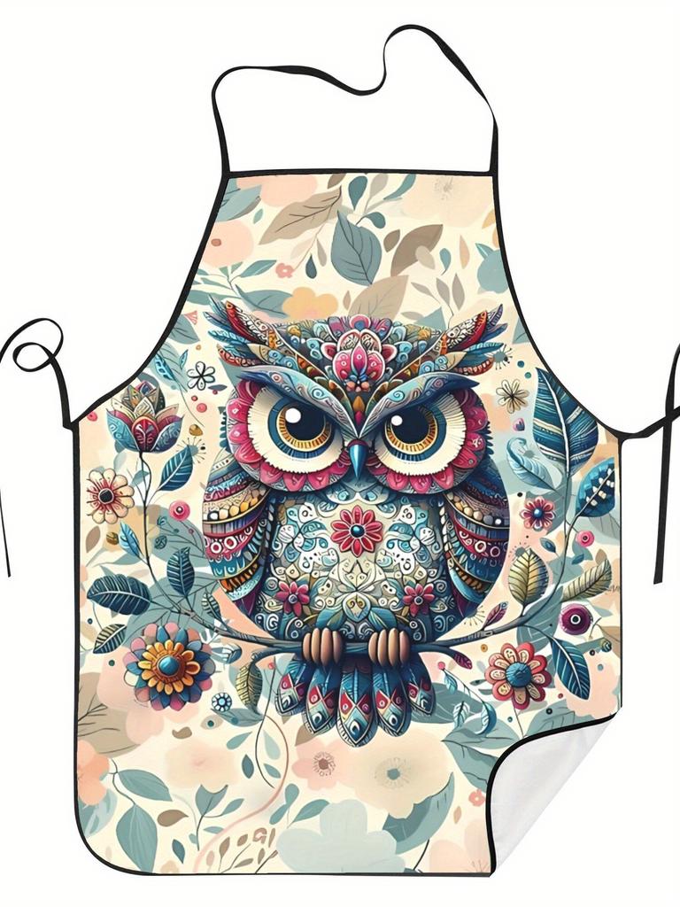 Owl Apron Cooking Restaurant Printed