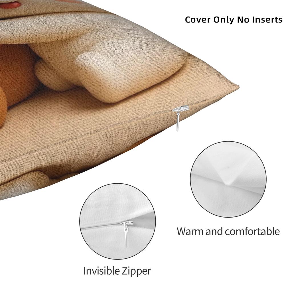 Pillow Cover 3D Print Kawaii Bubu & Dudu Retro Trendy Pillow Case For Living Room Chair Pillowcases