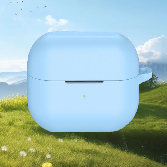 Earphone Protective Case Solid Color Shock-Proof Impact Resistant 360-Degree Protection Silicone Charging Case