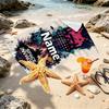Custom Name Personalized PAC Print Beach Towel, for Trip Camping Beach Party Home Decor, Birthday Gift for Family & Friends