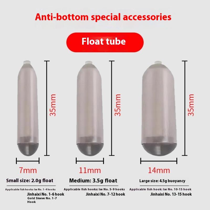 50 шт. 3 размера Рыболовные волосяные оснастки Крючок Плавающая суспензия Готовые к использованию Карповые рыболовные крючки Плавучая трубка Пластиковый антидонный