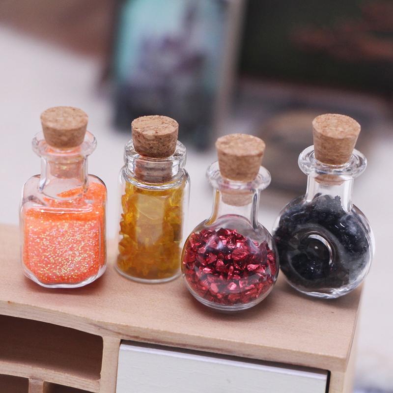 1Комплект 1:12 Кукольный домик Миниатюрная Симуляция Магическое Зелье Руда Бутылка Мебель Домашняя Модель Декор Игрушка Аксессуары для Кукольного Домика