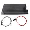 Solar Panel 100W Monocrystalline Lightweight Portable Solar Charger Panel with Wire for RV Tent Roof Black