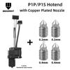 For Bambu Lab X1C P1P P1S Complete Hotend Print Head with Fan Thermistor Ceramic Heater 0.4mm Hardened steel nozzle For Bambulab