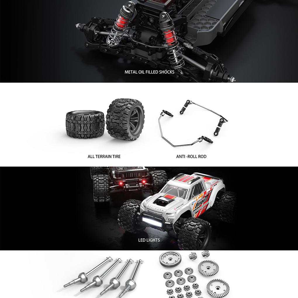 1/10 MJX Hyper Go 10208 V2 Машина на радиоуправлении Высокоскоростная Бесколлекторная Радиоуправляемая 4x4 Внедорожная Радиоуправляемая Дрифт-машина Игрушечная машина Модернизированная пар