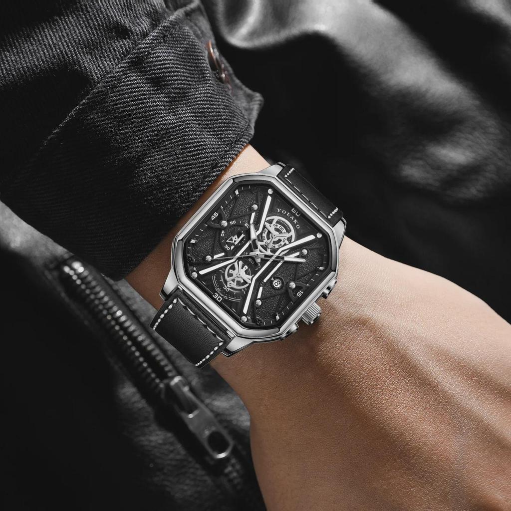 Мужские студенческие часы Cross-Border с двухслойным циферблатом