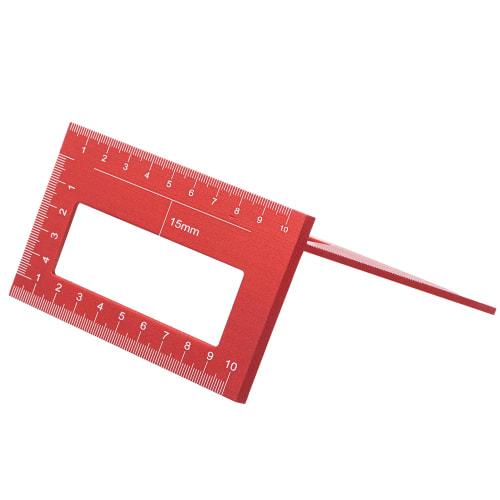 HFS(R) Marking Gauge, Marking Ruler, Vertical, Multi-Function Right Angle Ruler, 45 Degree, 90 Degree, Woodworking Measurement, Carpentry Marking