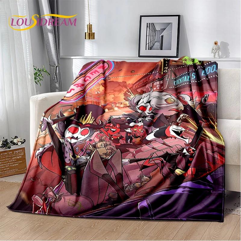 2026 New H-Helluva Boss Blitzo Cartoon Soft Blanket,Soft Throw Blanket for Home Bedroom Bed Sofa Picnic Travel Cover Child Gift