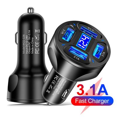 Автомобильное зарядное устройство 3.1A Быстрая зарядка Автомобильные аксессуары Быстрая зарядка Высокое качество