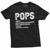 Футболка с юмором для дедушки Pops Regular Grandpa Папа Дедушка Рубашка ко Дню отца