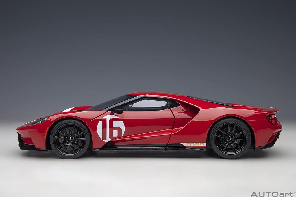 AUTOart Ford GT Alan Mann Heritage Edition Stripe Готовый продукт 1/18 Красный/Золотой