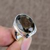 Дымчатый Топаз Драгоценный камень Ручной работы Серебро 925 пробы Ювелирное кольцо Размер 8 KKG-501