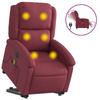 VidaXL Electric Massage Recliner, Relaxation Chair with Adjustable Backrest and Footrest, Seat of 3204203