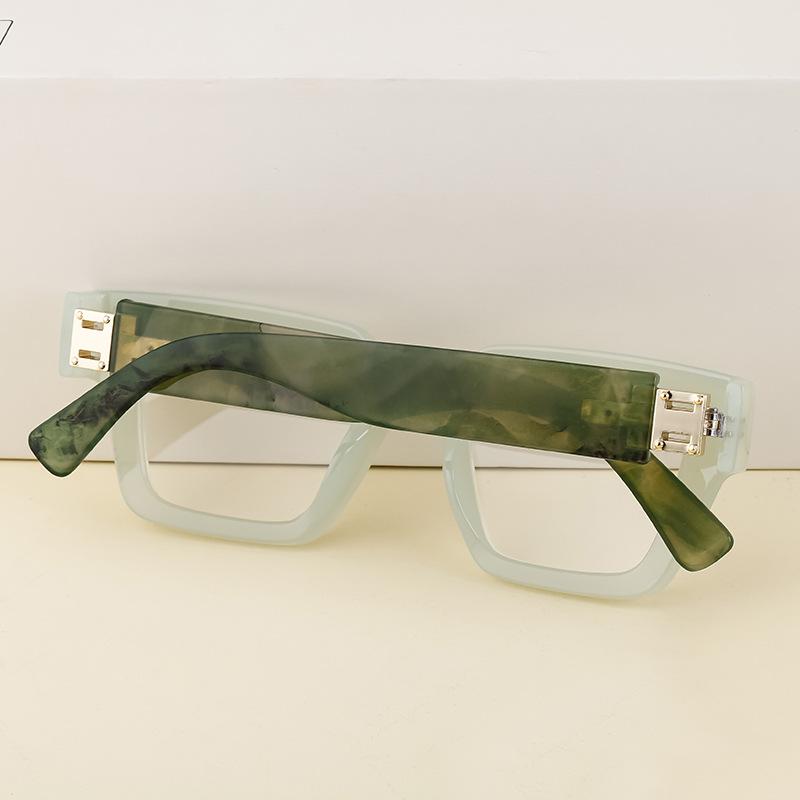  Vintage Glasses Frame Women Square Fashion Eyewear Men Optical Candy Color Gradient Frame Computer Goggles Sunglasses