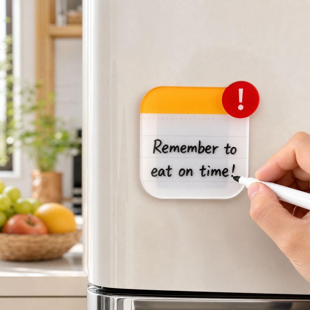 Reusable Dry Erase Note Board Fridge Memo Magnet Refrigerator Note Board Magnetic Memo Board