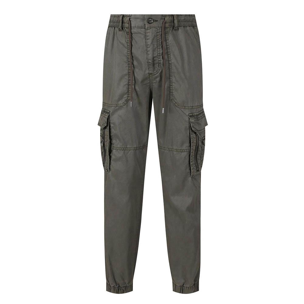 BUCKAROO Tencel Cargo Elastic Banded Jogger Pants Khaki