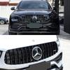 New C200 E200  For Mercedes Benz Chrome Silver Black Front Grille Star Badge Emblem OE Style Flat Surface For Mercedes Benz GLC-