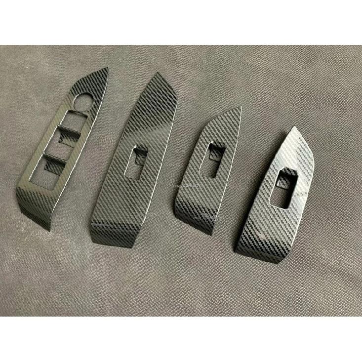 Car Accessories For Mazda CX-5 CX5 KF 2017- 2024 Interior Carbon Fiber Window Lift Switch Cover Trim ide Armrest Frame
