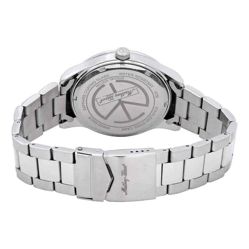 Mathey-Tissot Mathy I Jumbo Special Edition Кварцевые мужские часы из нержавеющей стали с зеленым циферблатом H455VE