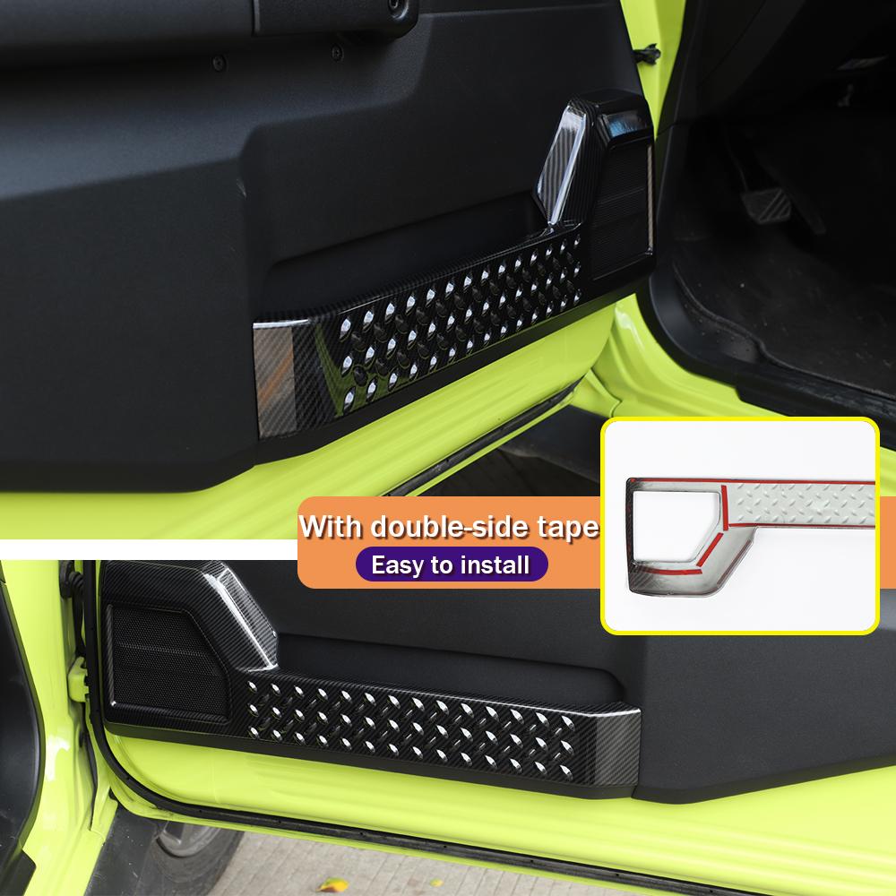 Car Inner Door Decoration Cover Stickers Frame Decoration Trim For Suzuki Jimny 2019 Up Interior Accessories