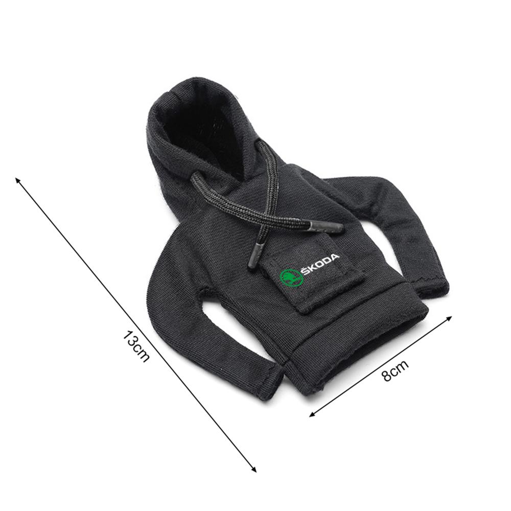 sfrab5 Gear Shift Knob Hoodie Cover Change Speed Lever Sweatshirt Car Gear Shift Cover for Skoda Rapid Fabia Octavia S VII Superb Karop