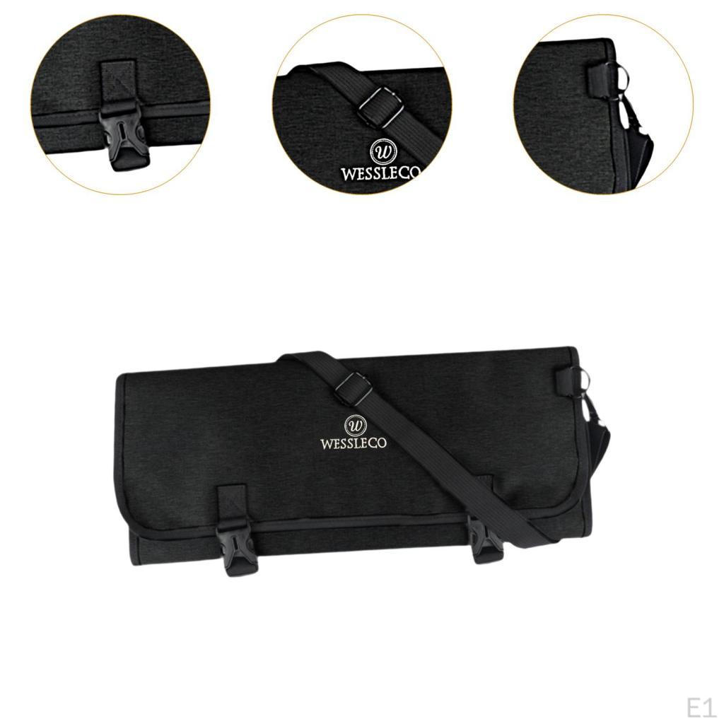 Сумка-рулон для ножей шеф-повара с отделениями для поваров для дома, походов, готовки, путешествий