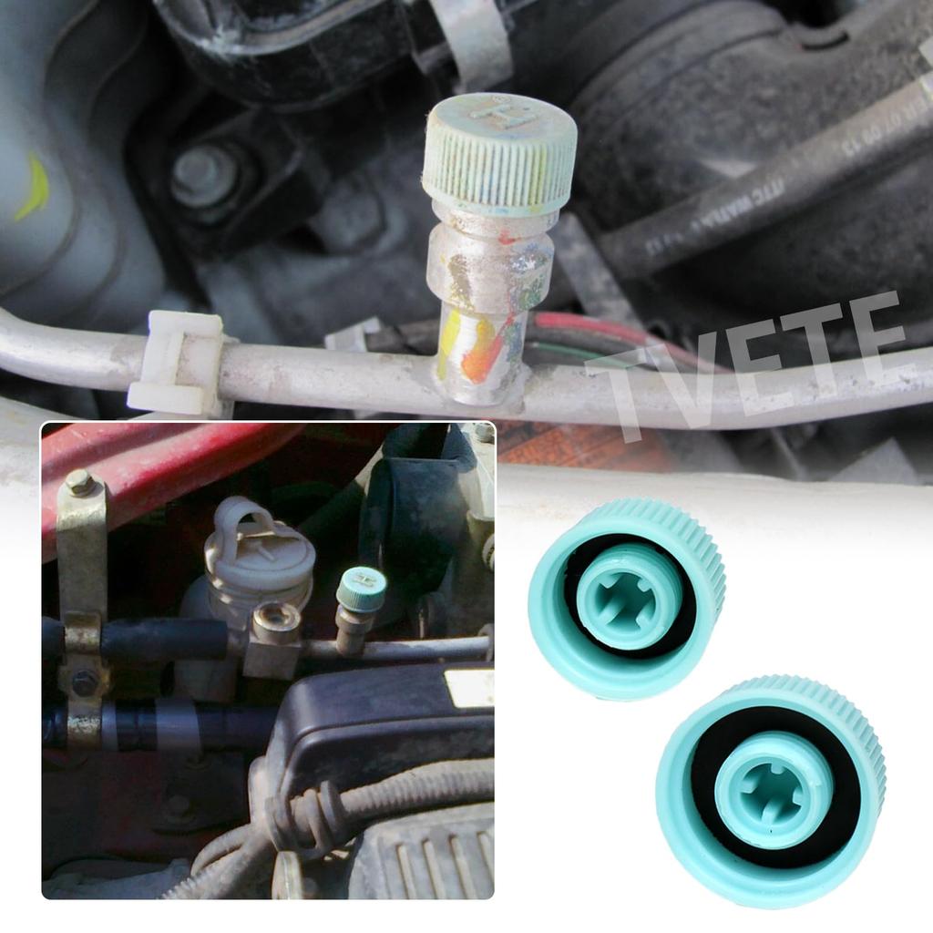 AC Cap (12 Pack) Air Conditioning Valve Cap, Car Air Conditioning Service Cap, Automotive