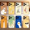 Мультяшный милый чехол-гусь для iPhone 17,16,15,14,13,12,11 Plus,Pro,Max,Mini Силиконовый черный Мягкий чехол