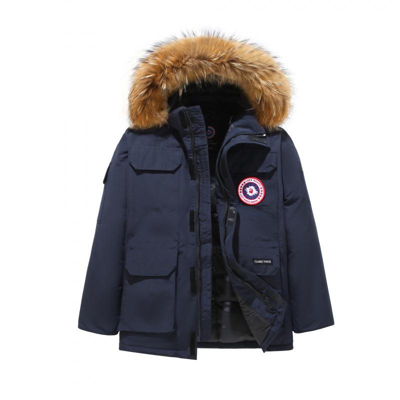 Унисекс Парка с гусиным пухом для экстремального холода - Зимнее Утолщенное Пальто Большого Размера