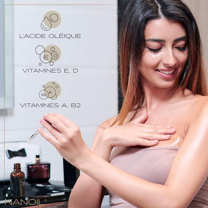 Huile d’Amande - Nanoil - 50ml - Pressée À Froid - Non Raffinée - Hydratante