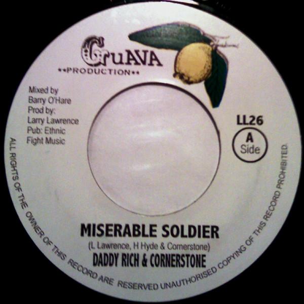 7-дюймовая пластинка DADDY RICH CORNERSTONE ETHNIC B Miserable Soldier Power Dub Hey LL26 Guava Productio Reggae Ska Dub Б/у