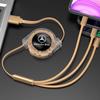 3 In 1 Micro USB Type C Charging Cable Multi Charger For Mercedes Benz B/C/E/S Class GLC GLK CLA GLA Interior Mouldings SSSJX-BZ b1