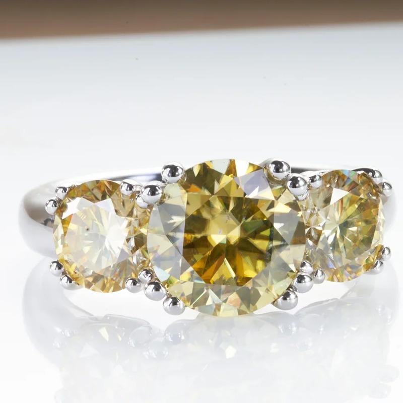 Sace Gems Сертифицированное GRA кольцо с муассанитом 2 карата VVS1 Lab Diamond Solitaire Кольцо для женщин Обручальное кольцо с обещанием ювелирных изделий