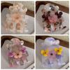 Crystal Flower Hair Clip Acetic Acid Zircon Hairgrip Elegant Small Acetate Hair Claw  Party