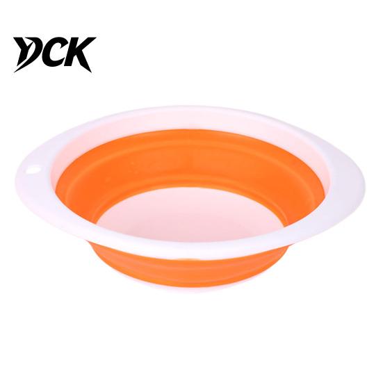 Durable Fishing Lure Bowl Foldable Silicone Bait Basin, Collapsible Bowl, Holder Portable Mixing Bucket Container, Outdoor Angling Accessories Basin