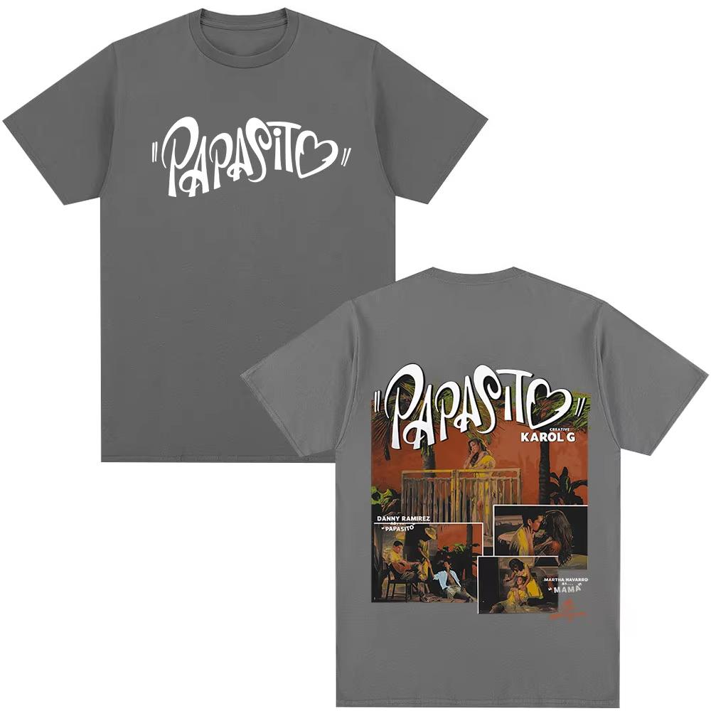 Karol G Tropicoqueta Papasito 2025 Album T-shirt Men Women Clothing Pop Music High Quality T-shirts Summer Casual Cotton T Shirt