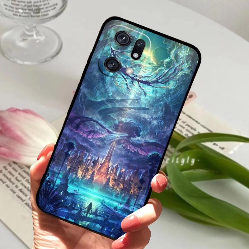 Чехол для OPPO Find X5 Pro, противоударный, мягкий ТПУ, силиконовый чехол для телефона, для OPPO Find X5 Lite, Funda FindX5 X 5 Pro Lite, Capa, мультяшный