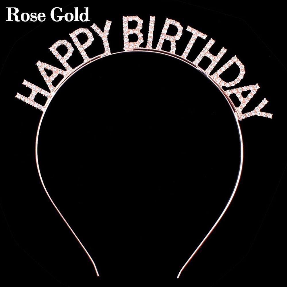 Детские шляпы на день рождения С днем рождения Металлические заколки для волос Заколки для волос с буквами Украшения для волос