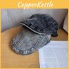 Solid Color Retro Toned Cotton Twill Cap Sunshade Casual Artistic Hats Travel