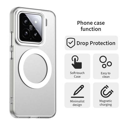 Для Xiaomi 15 Чехол Магнитный Чехол Skin Touch Матовый Противоударный ТПУ+ПК Задняя Крышка Телефона