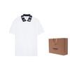 Burberry Ryland Collar Logo Polo White/Black 80135021