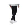 Li Ning Sports Lifestyle Series однотонные свободные брюки с манжетами, влагоотводящие, дышащие, повседневные брюки для мужчин, черные AKLTE51-1