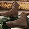 Men'S Tactical Boots Non-Slip Wear-Resistant Outdoor Boots Desert Combat Boots Hiking Shoes Boots Male Shoes Newest